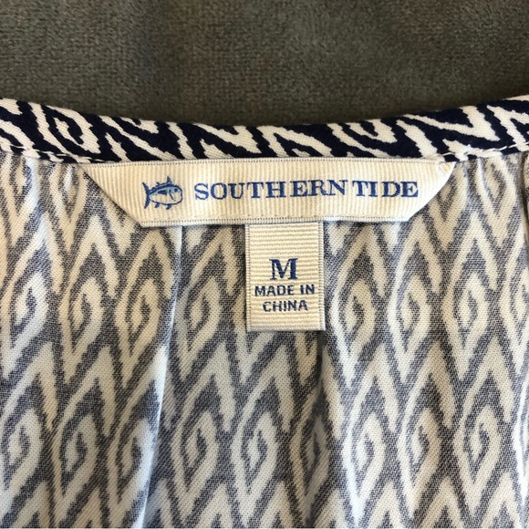 Southern Tide Blue Night IKAT Lydia Shift Dress EUC only worn once - Picture 7 of 10